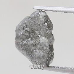 4,36 Ct Diamants Bruts Gris Naturels Non Taillés en Vrac de Clarté Opaque