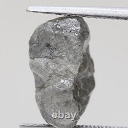 4,36 Ct Diamants Bruts Gris Naturels Non Taillés en Vrac de Clarté Opaque