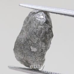 4,36 Ct Diamants Bruts Gris Naturels Non Taillés en Vrac de Clarté Opaque