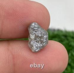 4,36 Ct Diamants Bruts Gris Naturels Non Taillés en Vrac de Clarté Opaque