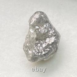 4,36 Ct Diamants Bruts Gris Naturels Non Taillés en Vrac de Clarté Opaque