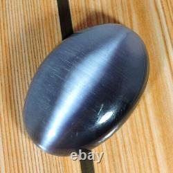 482,20 Ct Pierre précieuse ovale cabochon lâche en œil de chat gris naturel brillant Moonstone H60