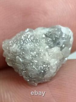 5.30 Ct Diamant Brut Naturel Blanc Gris Couleur Diamant Africain Irrégulier