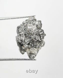 5,99 Ct Diamant brut non coupé de couleur grise, pierre brute naturelle VG248