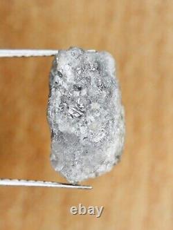 7,48 Ct Diamant Brut Naturel Gris Non Taillé Naturel