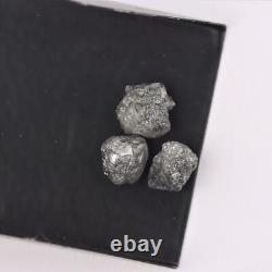 8.23 Diamant brut gris naturel non taillé pour bijoux fabriqué à partir de diamants extraits de la terre