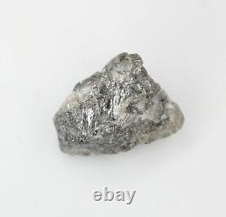 8,53 Ct Diamant brut naturel non taillé de couleur grise, pierre brute