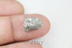 8,53 Ct Diamant brut naturel non taillé de couleur grise, pierre brute