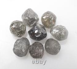 8,76 CT Diamant brut naturel non taillé Diamant gris pour bijoux