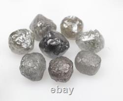 8,76 CT Diamant brut naturel non taillé Diamant gris pour bijoux