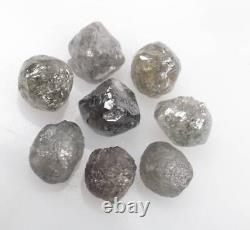 8,76 CT Diamant brut naturel non taillé Diamant gris pour bijoux