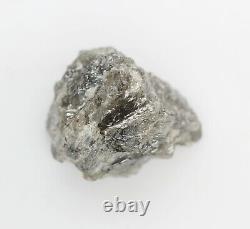 9,62 Ct Diamant brut non taillé de couleur grise, pierre brute naturelle VG33