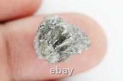 9,62 Ct Diamant brut non taillé de couleur grise, pierre brute naturelle VG33