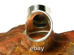 Ajustable Oval Labradorite Sterling Argent 925 Gemme Ring