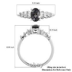 Anneau Promise 925 Argent Platinum Sur Spinel Real Diamond Cadeaux Ct 1.1 Bijoux