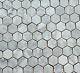 Bees Mosaic 30, 5x30, 5cm Marbre Gris Blanc Pierre Naturelle Tile Wj-10