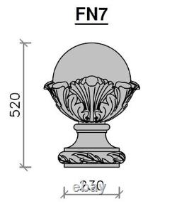 Boules / sphères / finials de chapiteau de pilier de portail décoratif par Acanthe Cast Stone