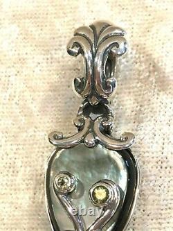 Carolyn Pollack Gris Sterling Mother Of Pearl Cross Enhancer (m1469-20)