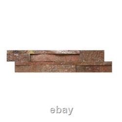 Carreaux de parement en quartzite naturelle pour mur en pierre naturelle fendue 600x150x10-30mm