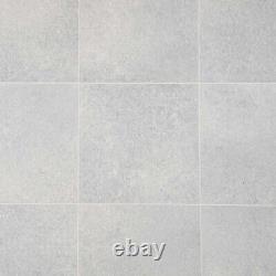 Carrelage en vinyle de pierre naturelle gris pour cuisine et salle de bain - Lino rembourré.