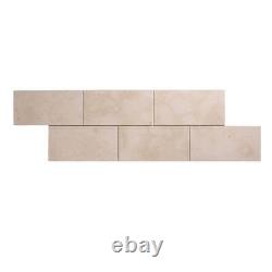 Collection intérieure de carreaux de sol et de mur en calcaire beige poli 600x600x15mm