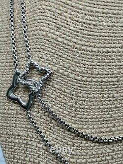 Collier Quatrefoil David Yurman en argent sterling 36 pouces d'occasion