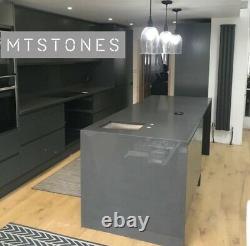Dark Grey Quartz Kitchen Worktop 3000x600x20 Quartz Granite I Prix Affordables