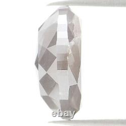 Diamant De Couleur Gris Ovale Naturel 3,07 Ct 9,85 MM Coupe De Rose Ovale L1094