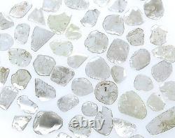 Diamant Loose Naturel Forme De Tranche Gris Blanc Couleur 3,5 À 6,00 MM 2.0 Ct Lot Q60