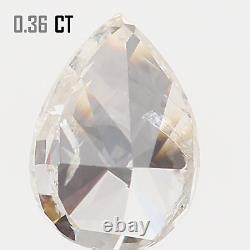 Diamant Loose Naturel Jaune Couleur Gris Poire I1 Clarté 5.10 MM 0.36 Ct Kr846