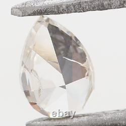 Diamant Loose Naturel Jaune Couleur Gris Poire I1 Clarté 5.10 MM 0.36 Ct Kr846