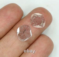 Diamant Loose Naturel Slice Ice Grey Couleur I3 Clarity 2 Pcs 1.14 Ct L7695