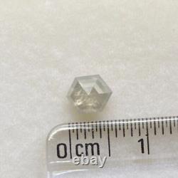 Diamant Naturel 0.63tcw Couleur Grise Taille Brillante Hexagonale Diamant Fantaisie