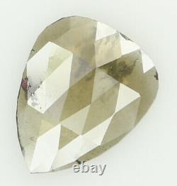 Diamant Naturel Loose Grey Brown Couleur Pear I3 Clarity 9.10 MM 0.94 Ct Kr1701