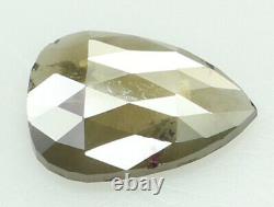 Diamant Naturel Loose Grey Brown Couleur Pear I3 Clarity 9.10 MM 0.94 Ct Kr1701