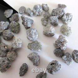 Diamant brut gris naturel non coupé étincelant - Cadeau pour maman