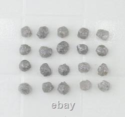 Diamant brut gris naturel non taillé de 3-3,5 mm pour bijoux