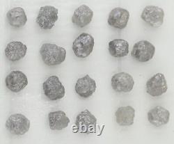 Diamant brut gris naturel non taillé de 3-3,5 mm pour bijoux