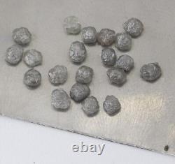 Diamant brut gris naturel non taillé de 3-3,5 mm pour bijoux