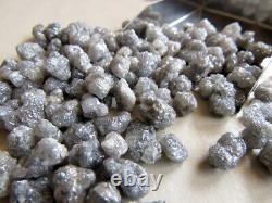 Diamant brut gris naturel non taillé de 3,6 carats - Diamant brut extrait de la terre