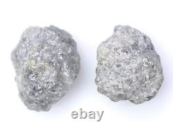 Diamant brut naturel gris de 7,17 carats, loose, parfait pour la fabrication de bijoux