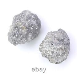 Diamant brut naturel gris de 7,17 carats, loose, parfait pour la fabrication de bijoux