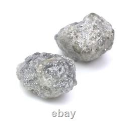 Diamant brut naturel gris de 7,17 carats, loose, parfait pour la fabrication de bijoux