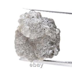 Diamant brut naturel non taillé de 14+tcw couleur grise diamant irrégulier