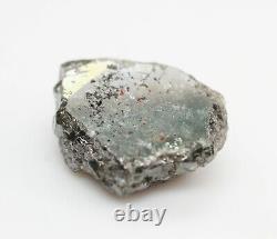 Diamant brut non coupé de couleur grise de 10,41 ct, diamant brut naturel non taillé, pierre brute