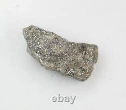 Diamant brut non coupé de couleur grise de 7,66 Ct, pierre brute naturelle en vrac VG24