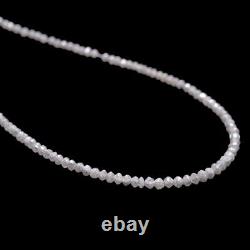 Diamant gris naturel AAA micro-facetté Rondelle 1,60mm-2,60mm Perles 7,5 brin