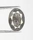 Diamant Loose Naturel Oval De 0,54 Ct, Couleur Gris, Forme Ovale, Diamant Salt And Pepper.