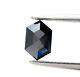 Diamant Naturel 0,62ct Bleu-gris étincelant, Taille Hexagonale Allongée à Pas Pour Cadeau