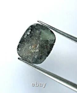 Diamant naturel rustique de 2,63 carats jaunâtre gris étincelant en coupe ovale en forme de rose pour cadeau